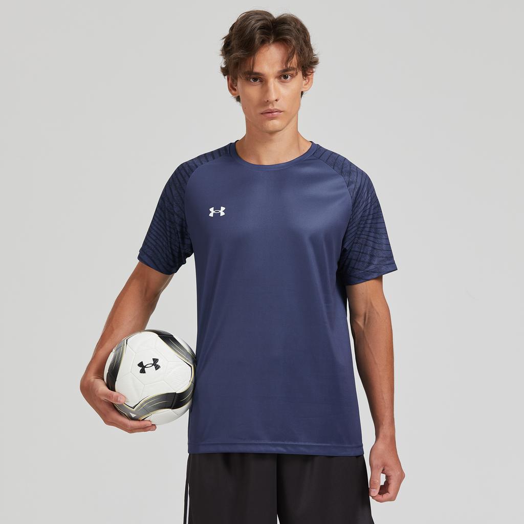 Under Armour Minimalist Logo Sports Pullover Crew Neck Printed Short Sleeve T-Shirt Unisex T-Shirt Blue 24500509-408