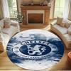 Chelsea F.C Print Round Rug, Washable Floor Carpet, For Entryway Dorm Laundry Room Office Study, Home Decor Birthday Christmas Gift