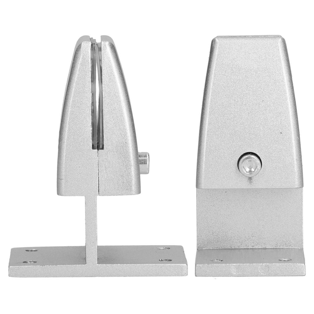 4 pièces Pince de fixation pour écran de bureau Type T Alliage d'aluminium Argent Support de fixation pour cloison de bureau pour