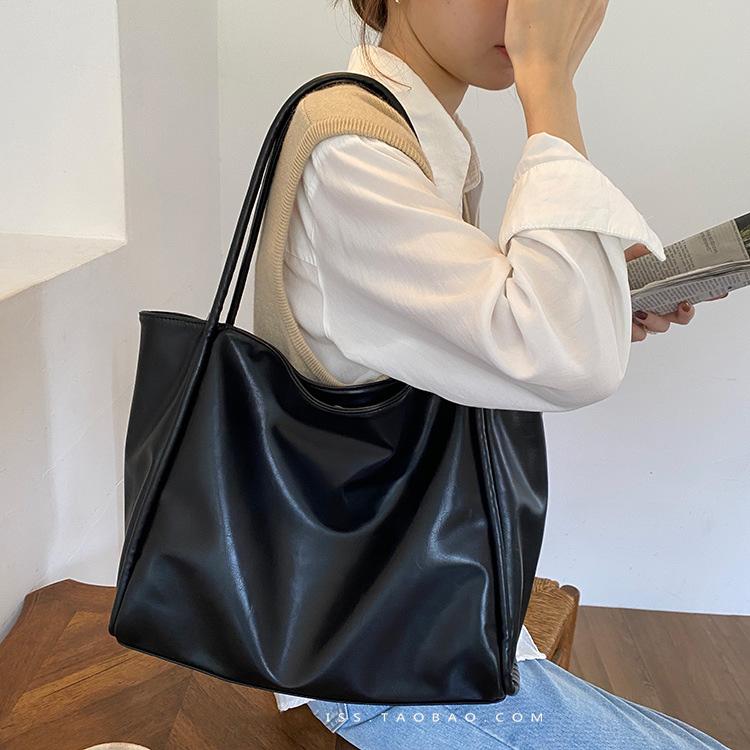 2026 Spring Summer Green Fashi Bag Women s New Handheld Large Capacity Bag Versatile Single Shoulder Casual Underarm Bag Totes чёрный