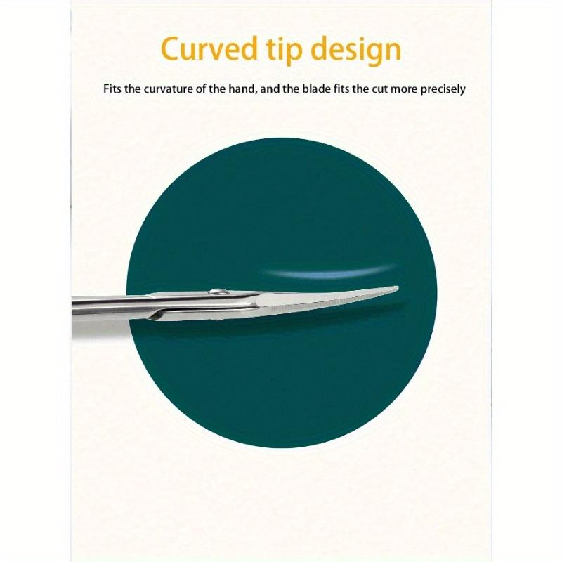 1pc Stainless Steel Straight Beauty Scissors For Facial Hair, Manicure, Nail, Moustache, Eyebrow, Eyelash, Nose, Ear, Cuticle Grooming Kit