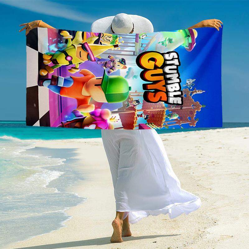 stumble guys Fashion Beach Towel: Ideal for Summer Adventures Soft, absorbent and quick drying suitable for swimming and bathing