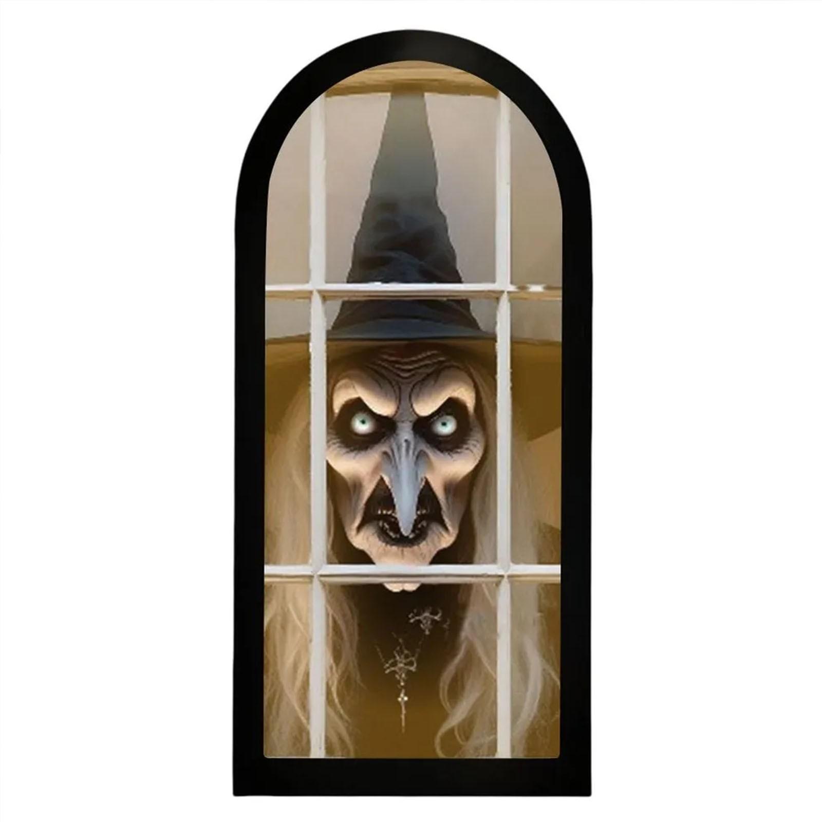 

Halloween Novelty Mirror With Creepy Eyes, Mirror LED , Spooky Haunted House Apparition For Indoor/Outdoor One Size