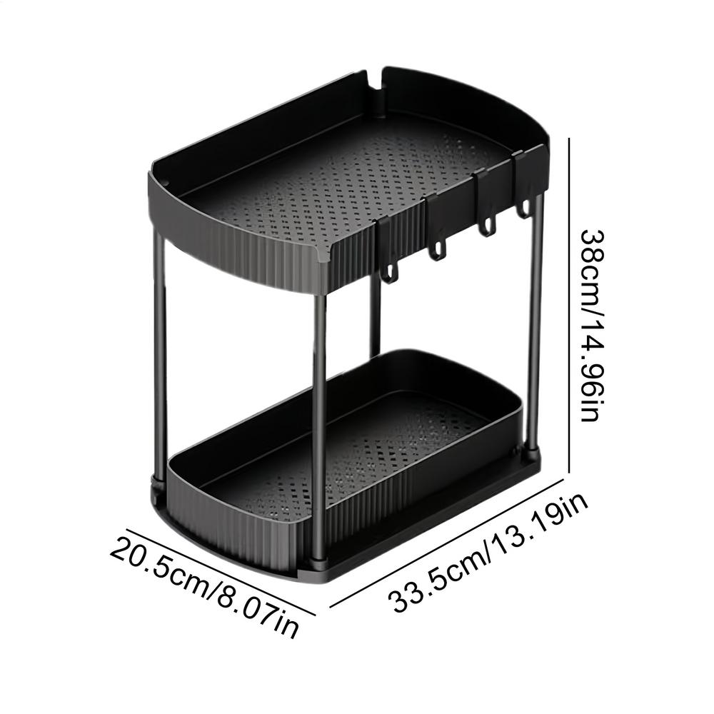 

Under Sink Organizer Bathroom Pull Out 2-Tier Under Sink Organizer Squeeze Bottle Holder For Pantry Closet Makeup Medicine Desk червоний