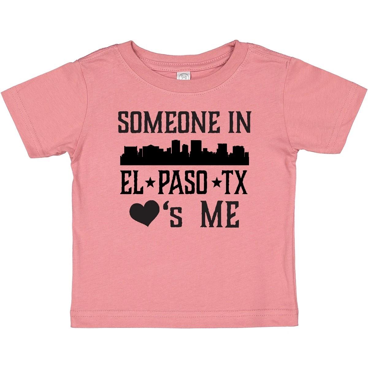 Inktastic El Paso Texas Someone Loves Me Skyline Baby T-Shirt Tx City Silhouette 150