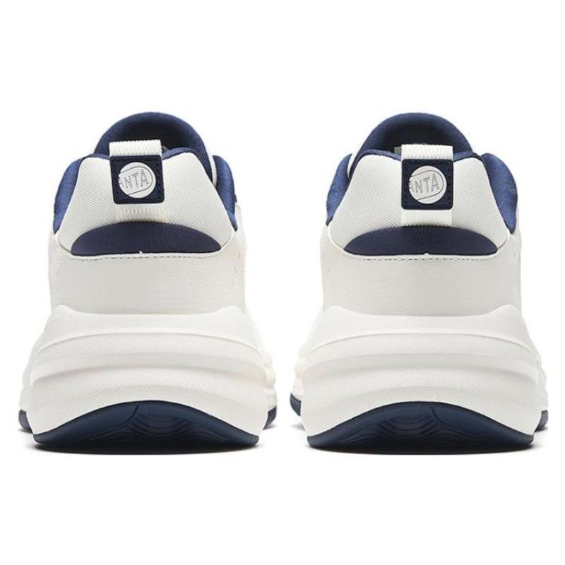 Anta ACE Retro Run Men Low Top Lifestyle Casual Shoes White Dark Blue 912528802F-1