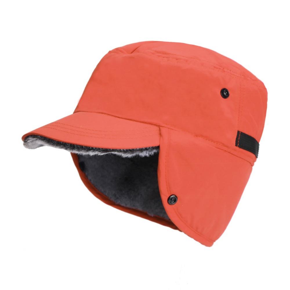 Warm Hat Flat Cap Windproof Ski Cap Practical Winter Hat with Ear Flaps