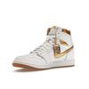 Air Jordan 1 Retro High OG Metallic Gold Women Sneakers White Gum-Light-Brown FD2596-107