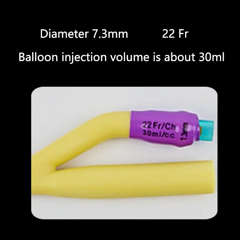 1pcs 2/3 Chamber Latex Catheter Silicone Coated Sterilized Urethral Catheter Male/Women/Children Urinary Catheter