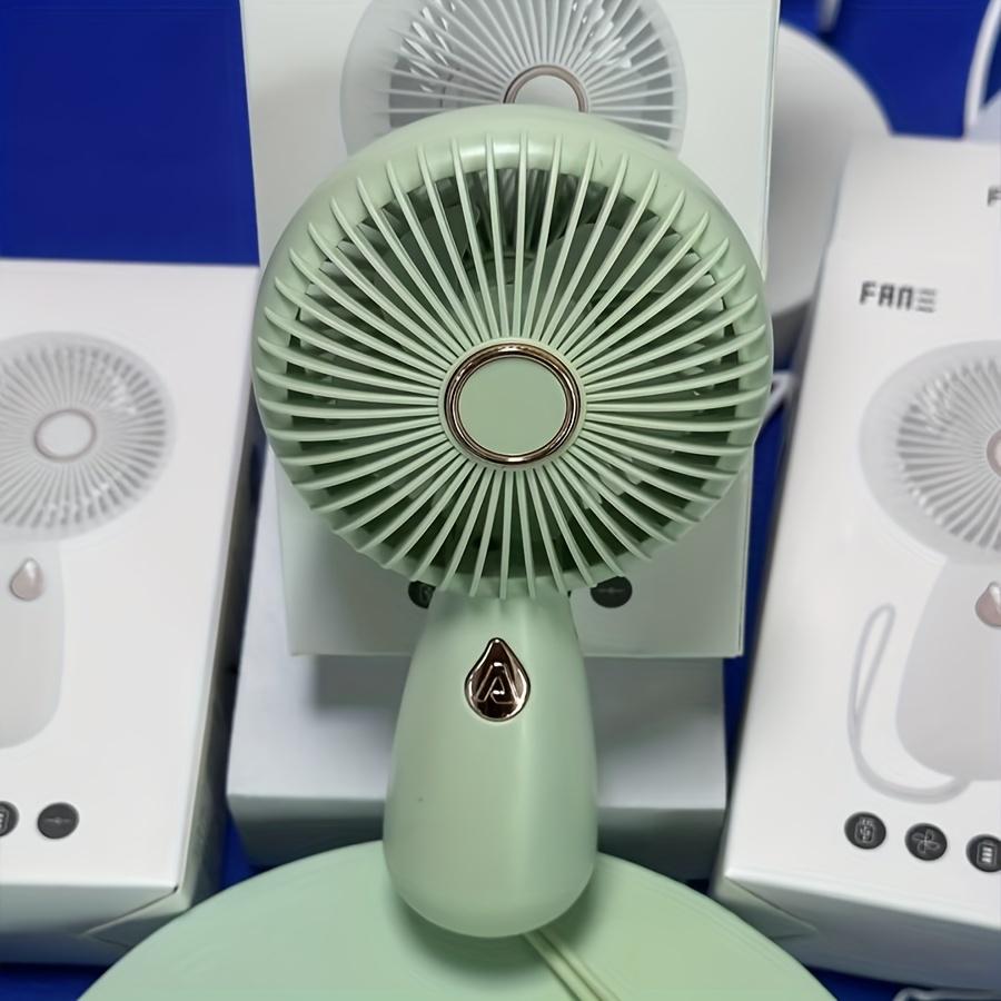Mini ventilator portabil de mână, încărcare USB, baterie reîncărcabilă, abajur din plastic, tensiune de funcționare 4-12V, ventilator electric silențios