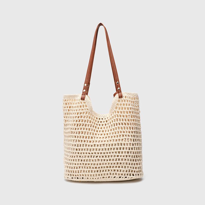 Leisure Tote Bag, Women's Beach Woven Bag