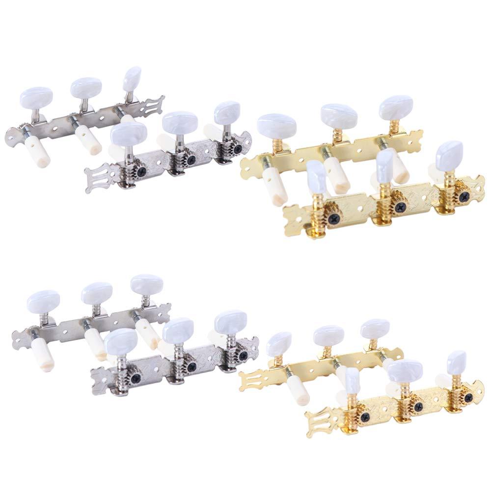 2Pcs/Set Metal Classical Guitar Tuning Pegs Guitar String Tuning Pegs Stringed Instruments