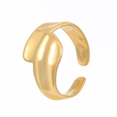 Abstract Irregular Open Ring for Women Minimalist Modern Statement Ring