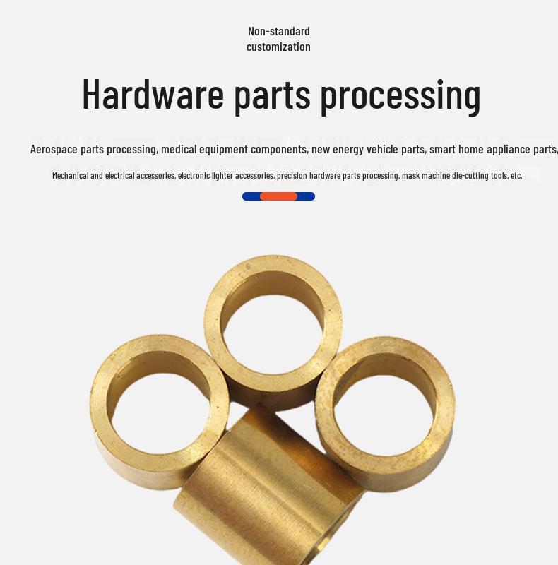 CNC Machined Precision Parts: Aluminum 6061, Stainless Steel 304, Brass, Nylon.