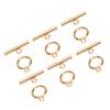 Stainless Steel Round Toggle Clasps TBar Clasps for DIY Necklace Bracelet Jewelry Gold
