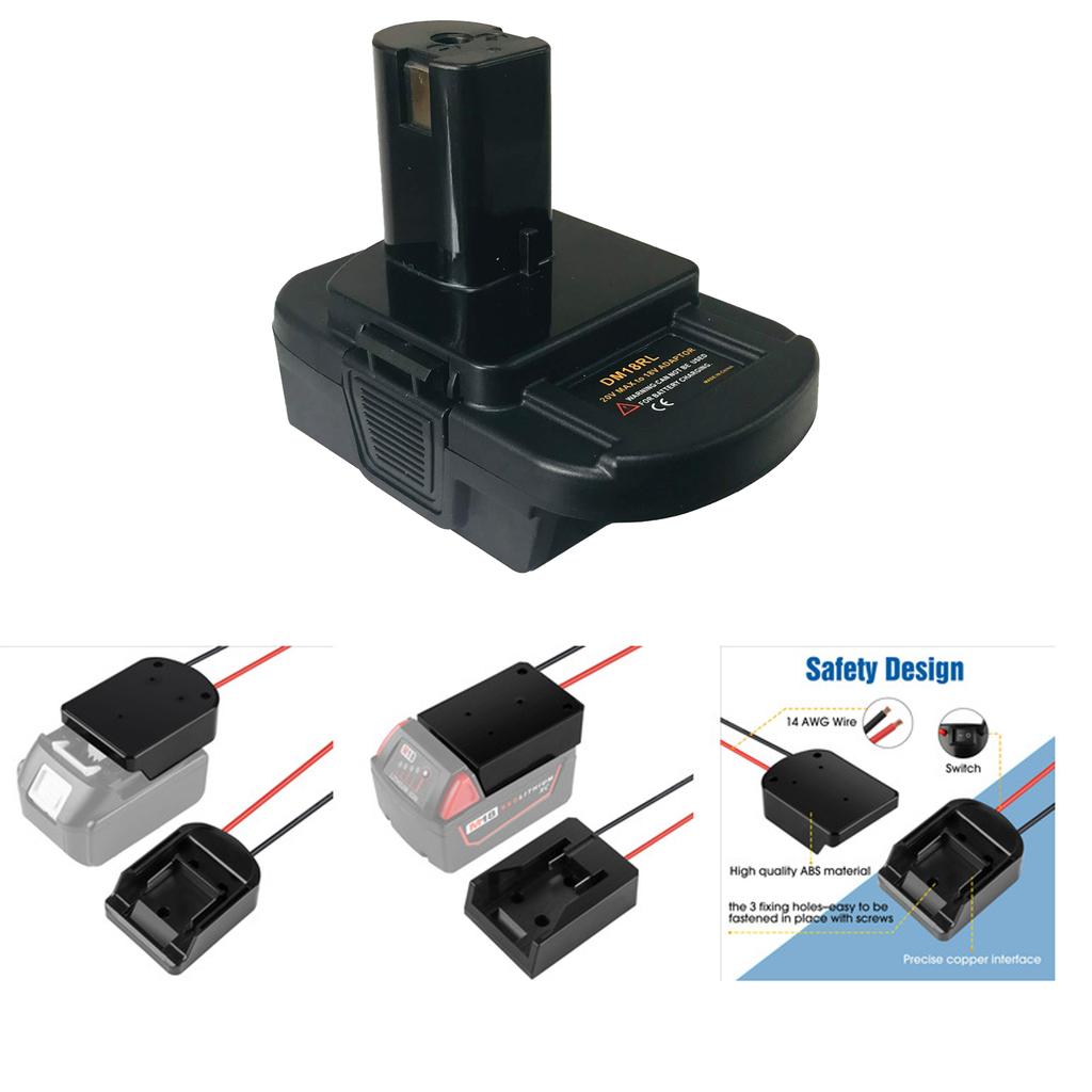 DM18RL Lithium Battery Conversion Adapter Suitable for Various Tool Enhances Device Endurances and Reliable Power Output