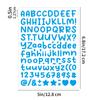 10PCS Letter Sticker Hand Account Black Body Storage Tank Item Identification Envelope Plan Book Decorative Letter Sticker