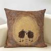 SSam Toft Art Retro Cushion Cover Natural Linen Organic Fabric DoubleSided Printing Room Sofa Decor Pillow Case