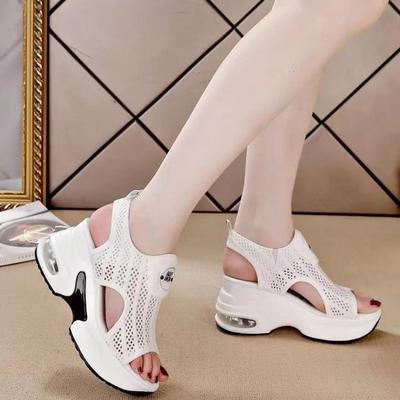 De nieuwe stijl schoenen zijn modieus, ademend, comfortabel en casual dames sandalen met sleehak