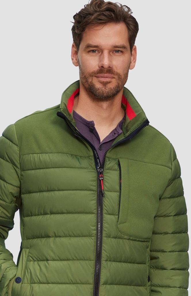 Winter Jacket s.Oliver Lightweight Quilted Jacket Made of a Material Mix with Contrasting Details (2150262) Green