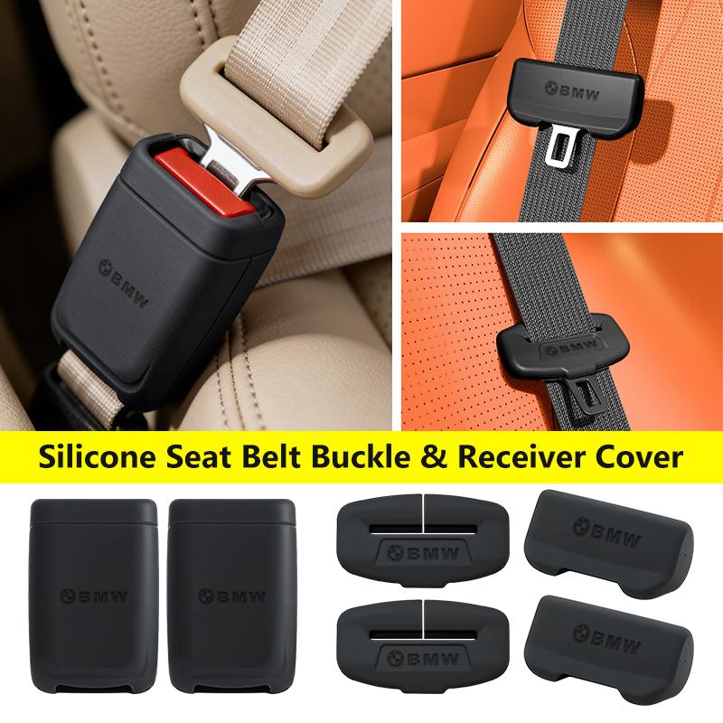 YMZP2 Car Seat Belt Silicone Anti Scratch Protector Cover Accessories For BMW M3 M5 X3 E93 F10 F20 F30 F40 F15 F25 F26 F31 F49 F86