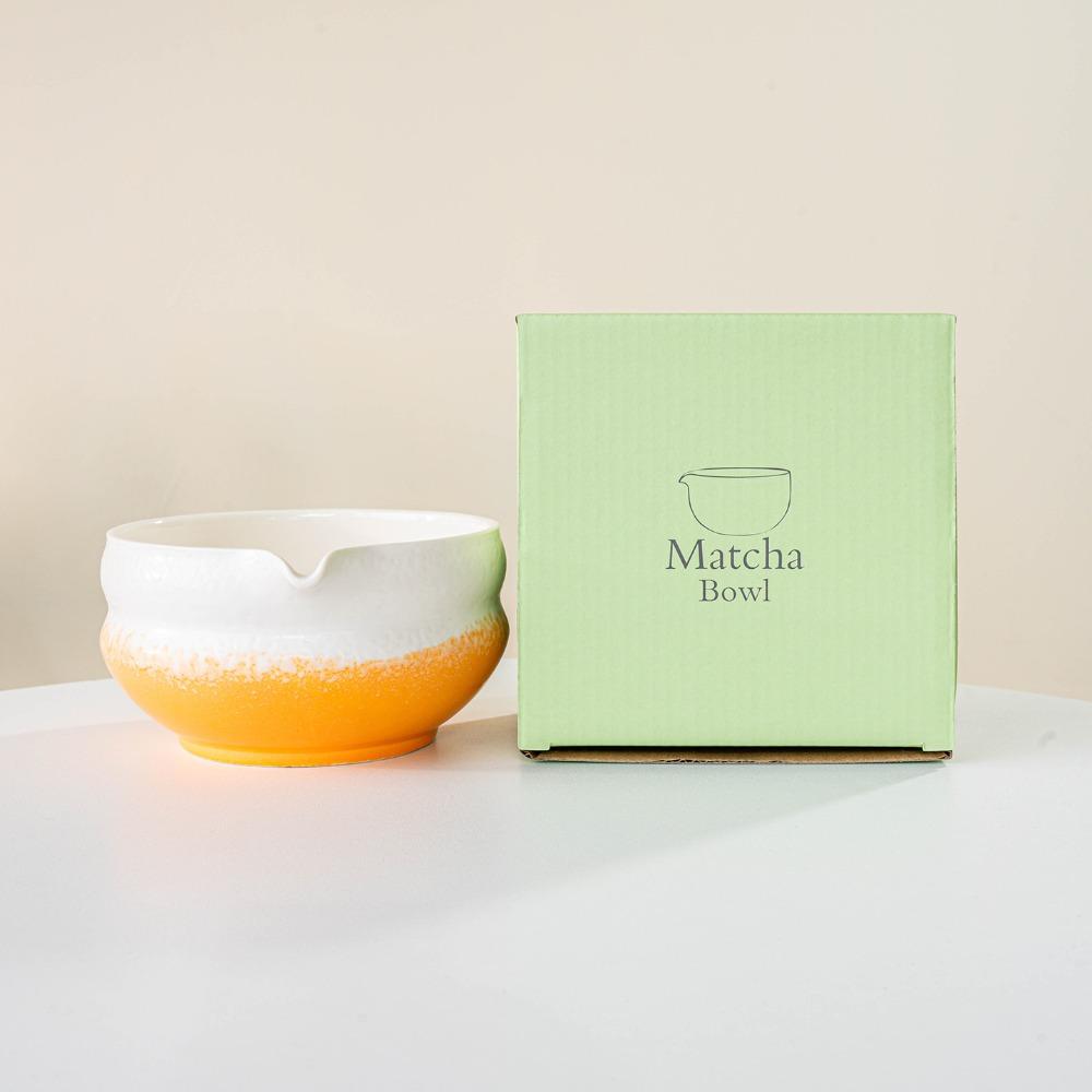 New Ceramic Matcha Bowl Reusable with Pouring Spout Matcha Whisk Holder Multicolored Japanese Tea Set Tea Lovers