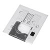 Straight Stitch Needle Plate Replacement Steel Throat Plate with Transparent Cover for Passport 2.0 