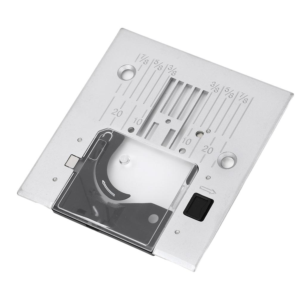 Straight Stitch Needle Plate Replacement Steel Throat Plate with Transparent Cover for Passport 2.0 