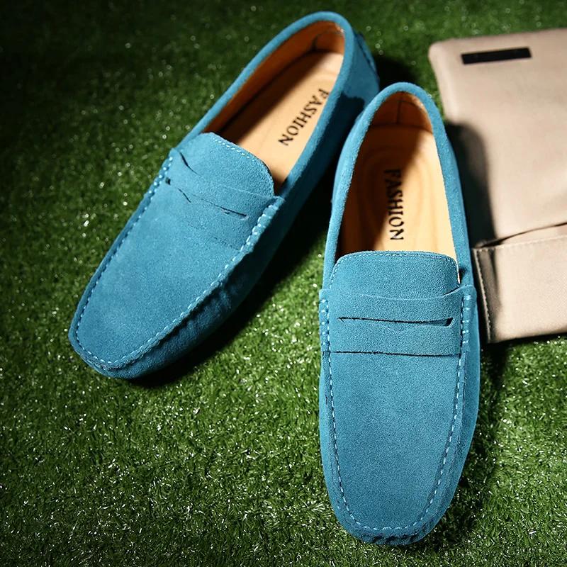 Fashion Summer Men Casual Shoes Fashion Men Shoes Genuine Leather Handmade Mens Loafers Moccasins Slip On Men's Flats Male Driving Shoes