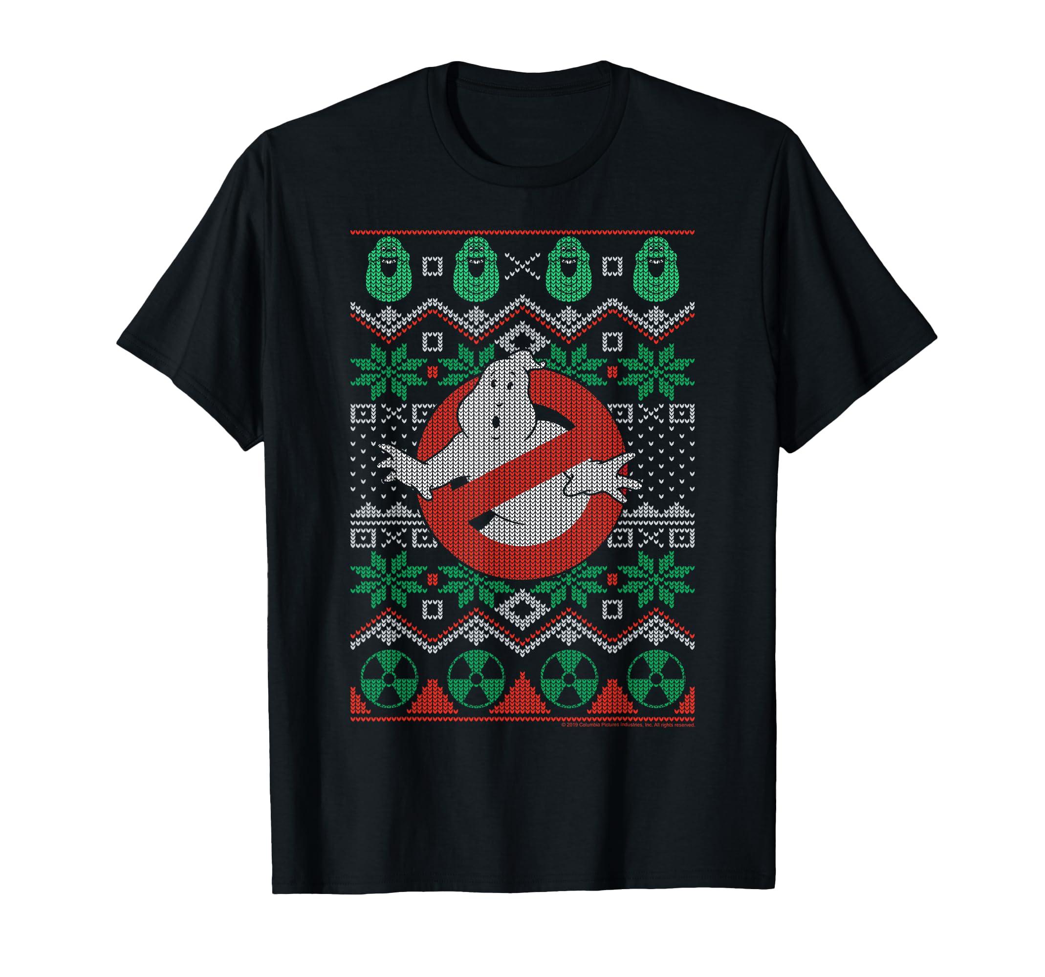 

Ghostbusters Ugly Sweater Collage Knit T-Shirt
