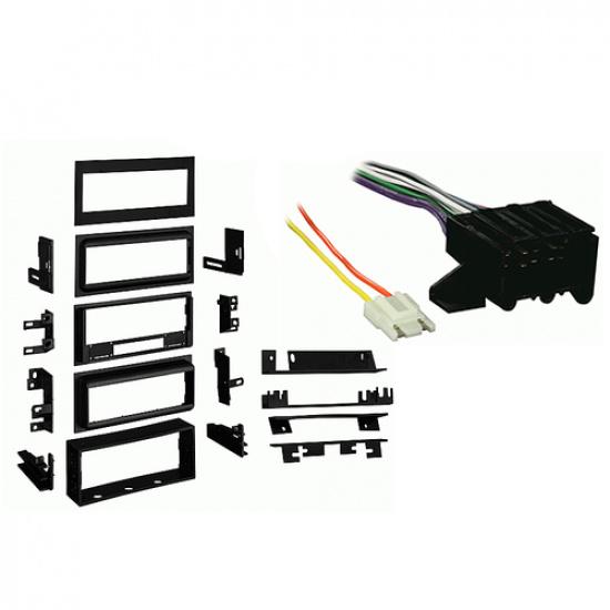 Fits Cadillac Fleetwood 1985-1987 Single DIN Harness Radio tall Dash Kit