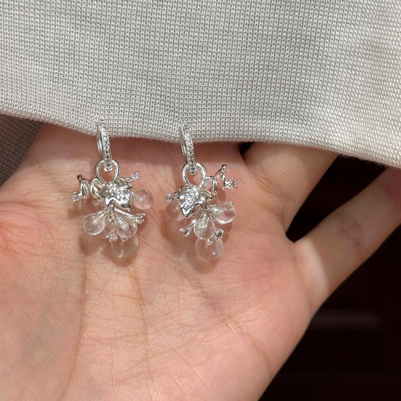 Elegant Summer Dew Grape Hoop Earrings - Unique, High-End, Stunning Design (2026)