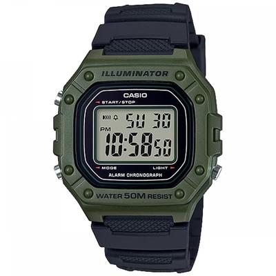 STANDARD DIGITAL W-218H-3A Orologio Uomo Donna Economico Casio Prezzo Economico Cachi Nero Nero