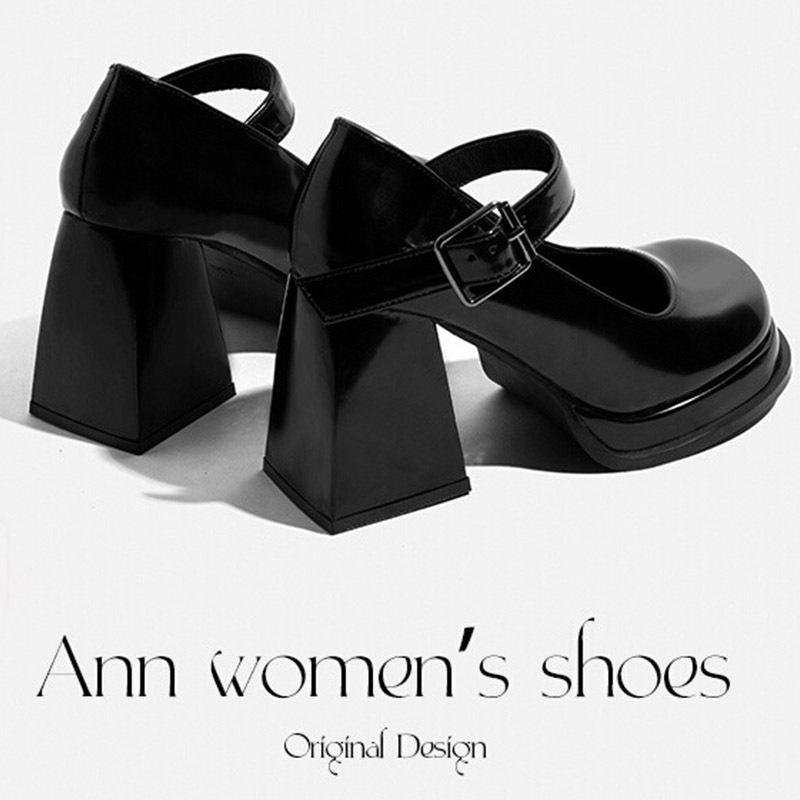 

Platform French Mary Jane shoes women s high heels niche design temperament high sense Lolita thick heels small leather shoes women 34