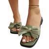 Women's Dressy Flat Sandals Comfortable Slip On Walking Slides Open Toe Casual Sandals for Women Square Toe Beach Shoes Lightweight Summer Slippers