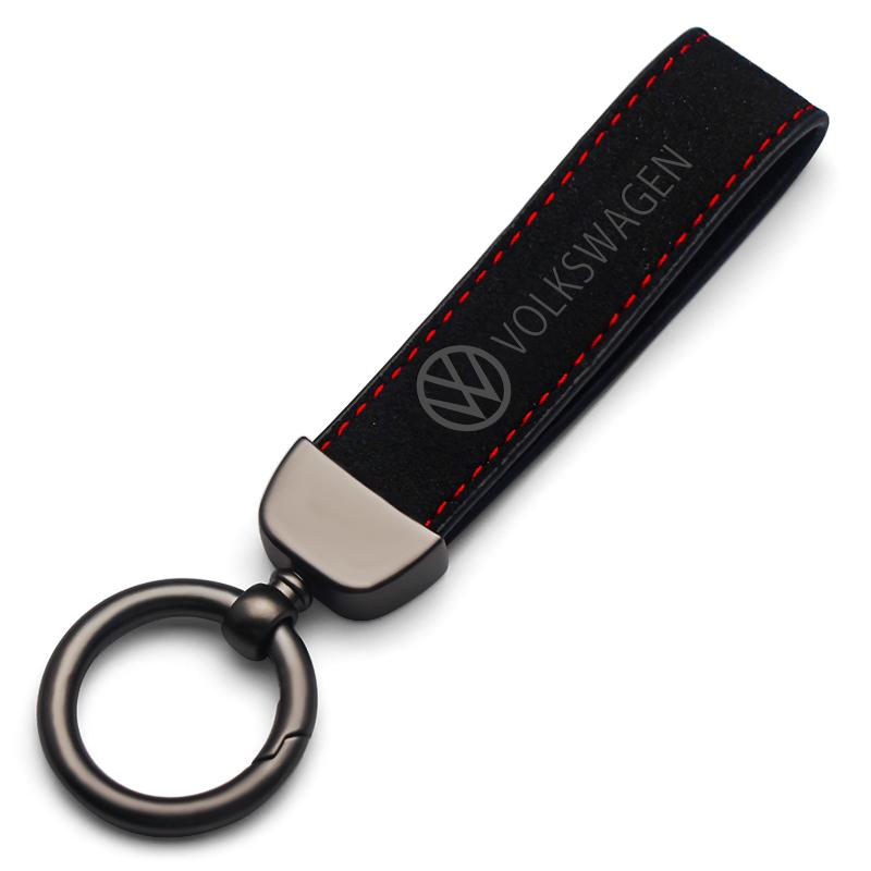 Car Metal Key Chain Keyrings Braided Rope Key Cover Sticker For VW Golf Polo Jetta Tiguan Passat Touran Beetle Polo Key ChainNI1