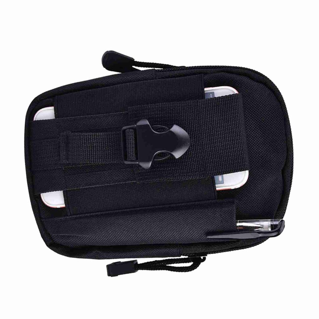 Strapazierfähige Multifunktionale Unisex Outdoor Tragbare Taktische Sport-Hüfttasche (Schwarz)