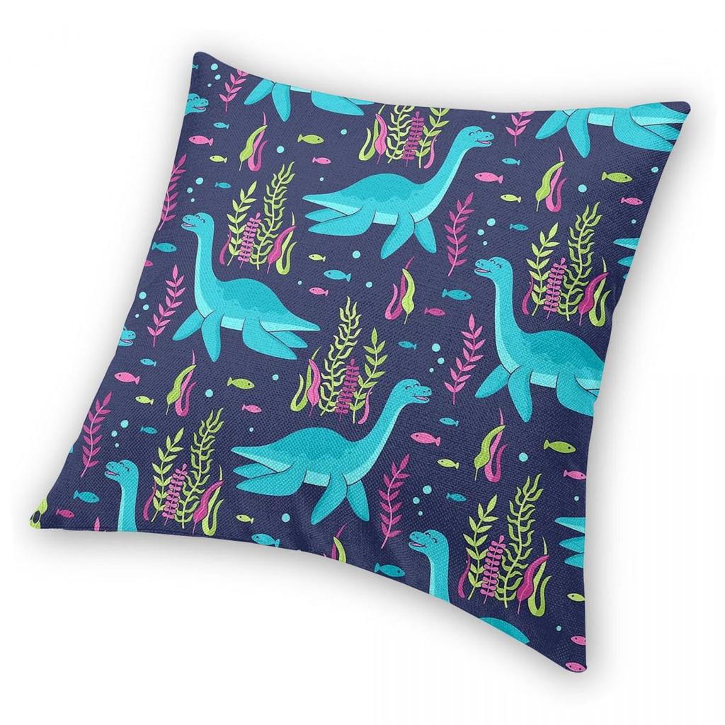 Hello Loch Ness Monster Pillowcase Polyester Linen Velvet Pattern Zip Decor Throw Pillow Case Sofa Seater Cushion Cover