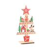 2pcs Cute Desktop Centerpieces Wood Christmas Signs Christmas Tree Ornaments Set  Tabletop