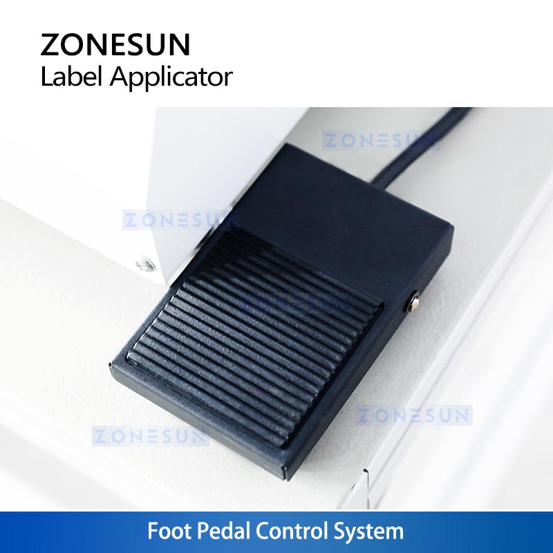 ZONESUN ZS-TB805 Semi-automatic Bottle Stick Mark Labeling Machine PET Plastic Cans Lighter Water Milk Juicer Hexagon