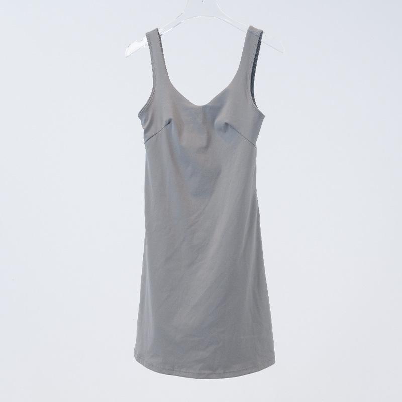 

Летнее спортивное платье с U-образным вырезом, с подкладкой, из эластичного нейлона и дышащей ткани Size 2 (80-95 lbs)