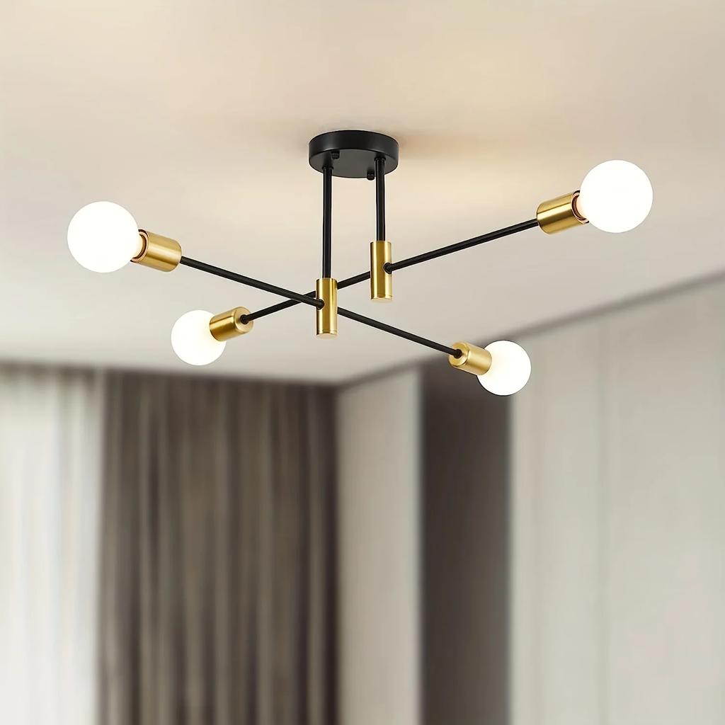 Modern Industrial Pendant Light,Without Bulb,for Living Room,Dining Room,Bedroom,Kitchen,Cafe,Black Led Lights for Room Joyinled