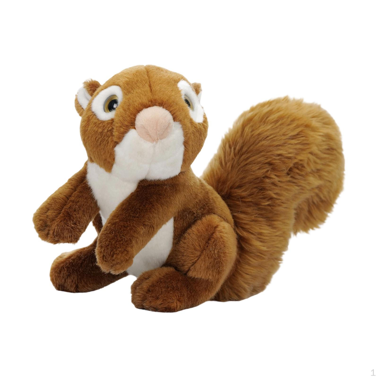 

Squirrel Toy Stuffed Animal Toy,Realistic Cartoon Decoration Sofa Ornament for Family Kids