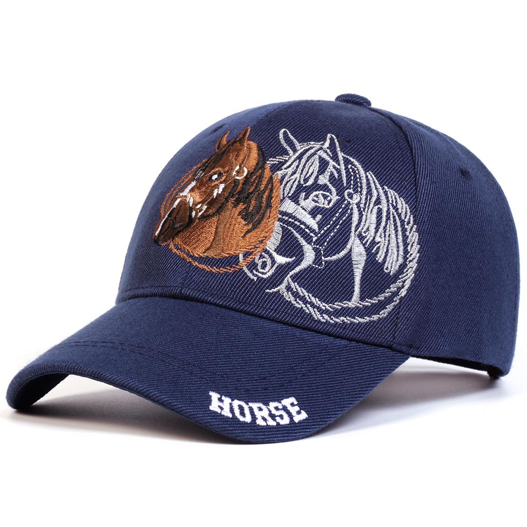 Unisex HORSE Embroidery Baseball Caps Spring Autumn Outdoor Use izable Fit Leisure Hats Sunscreen Hat