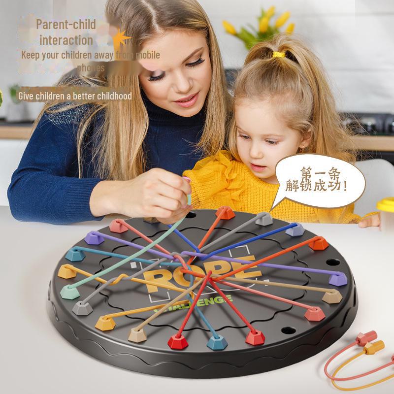 Children's Logic & Concentration Board Game: Untie the Rope Challenge