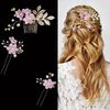 4pcs Handmade Retro Hair Jewelry Artificial Flower Wedding Hair Fashion Headdress  Gift