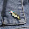 Pretty Puzzle Pattern Kingfisher Enamel Brooches Colorful Swallow Bird Collar Pins For Backpack Bag Jewelry With Free Shipping
