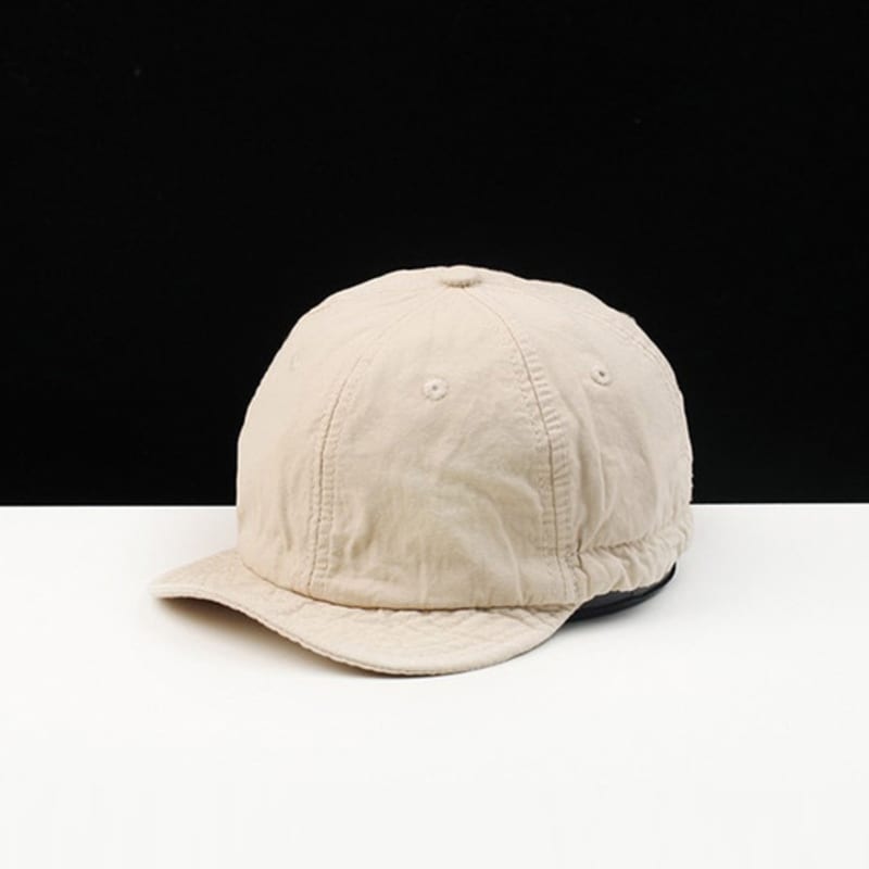 LOOKING4U On the Moment Band Stopper Cotton Short Cap C1 Ivory