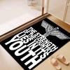 3D Eagle Logo Printed Rug — Suitable for Living Rooms, Bedrooms, Non-Slip Yoga Mats, and Outdoor Use; Ideal As A Birthday Gift