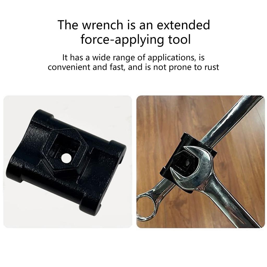 High Torque Magnetic Wrench Extension Adapter For 1/2" Tools Durable Steel Forged Construction Enhanced Grip